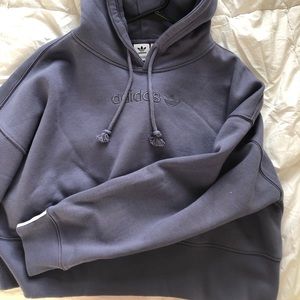 Cropped Blue Adidas Sweatshirt